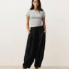 Pantalones de globo 100 % lino