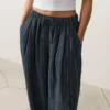 Pantalones de globo 100 % lino Pantalones de globo 100 % lino