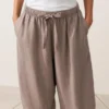 Pantalones de globo 100 % lino