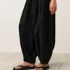 Pantalones de globo 100 % lino
