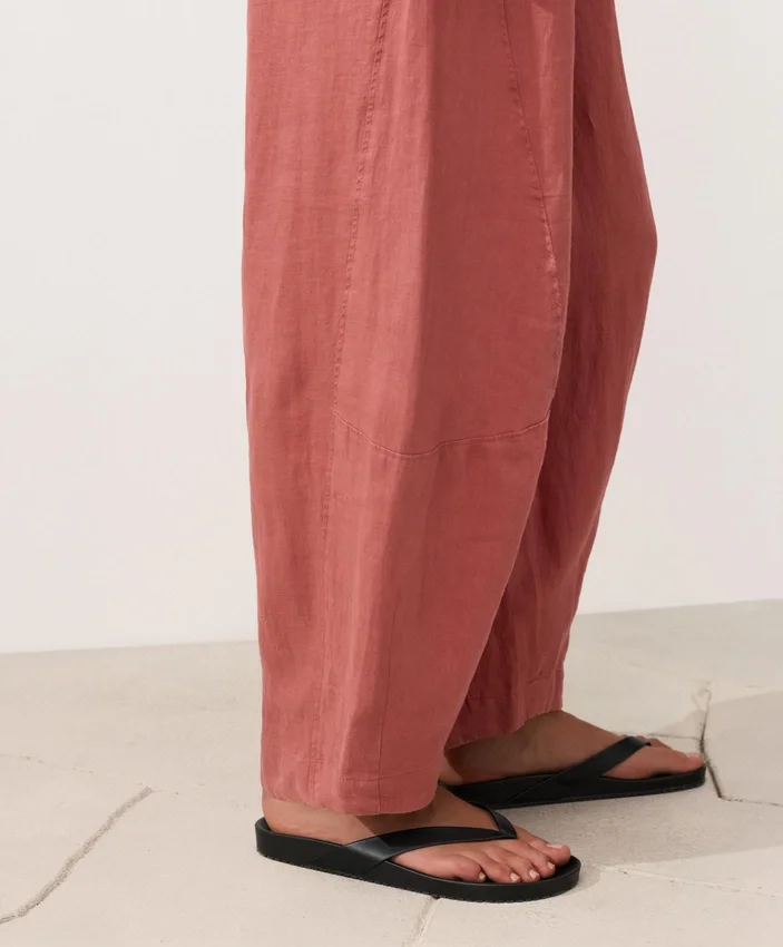 Pantalones de globo 100 % lino Pantalones de globo 100 % lino