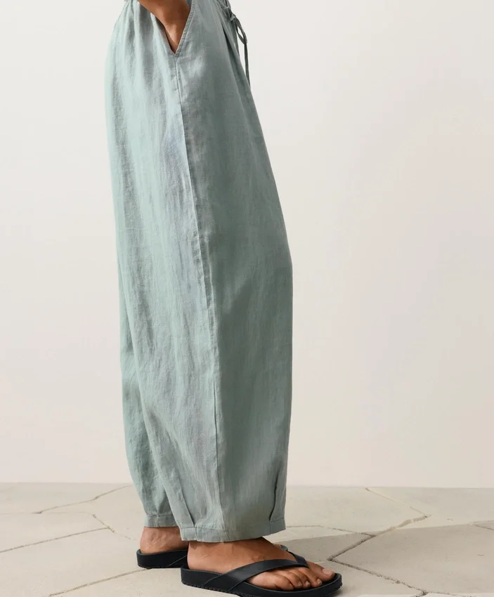 Pantalones de globo 100 % lino Pantalones de globo 100 % lino