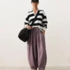 Pantalones de globo 100 % lino