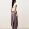 Pantalones de globo 100 % lino