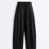 Pantalones de globo 100 % lino