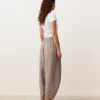 Pantalones de globo 100 % lino