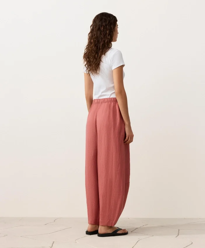 Pantalones de globo 100 % lino Pantalones de globo 100 % lino