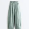 Pantalones de globo 100 % lino Pantalones de globo 100 % lino