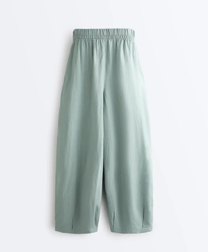 Pantalones de globo 100 % lino Pantalones de globo 100 % lino