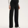 Pantalones de maternidad cálidos de corte recto
