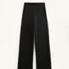 Pantalones de maternidad cálidos de corte recto