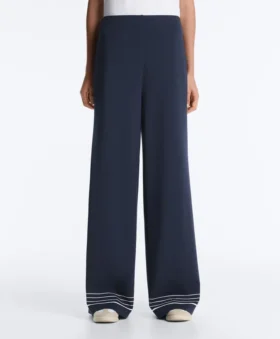 Pantalones de modal Soft Touch con detalle de rayas marineras