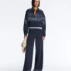 Pantalones de modal Soft Touch con detalle de rayas marineras