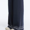 Pantalones de modal Soft Touch con detalle de rayas marineras