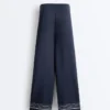 Pantalones de modal Soft Touch con detalle de rayas marineras