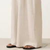 Pantalones de pierna ancha 100 % lino