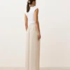 Pantalones de pierna ancha 100 % lino