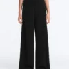 Pantalones de pierna ancha con modal Soft Touch y dobladillo calado Pantalones de pierna ancha con modal Soft Touch y dobladillo calado