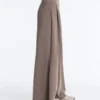 Pantalones de pierna ancha de modal Soft Touch con cintura tipo corsé Pantalones de pierna ancha de modal Soft Touch con cintura tipo corsé