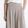 Pantalones de pierna ancha de modal Soft Touch con detalle de corsé Pantalones de pierna ancha de modal Soft Touch con detalle de corsé