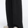 Pantalones de pierna ancha de modal Soft Touch con detalle de pliegues en la cintura Pantalones de pierna ancha de modal Soft Touch con detalle de pliegues en la cintura