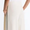 Pantalones de pierna ancha de modal Soft Touch con ribete en contraste Pantalones de pierna ancha de modal Soft Touch con ribete en contraste
