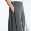 Pantalones de pierna ancha Soft Touch con pliegues laterales y modal Pantalones de pierna ancha Soft Touch con pliegues laterales y modal