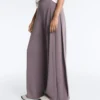 Pantalones de pierna ancha Soft Touch con pliegues laterales y modal Pantalones de pierna ancha Soft Touch con pliegues laterales y modal