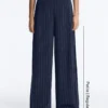 Pantalones de pierna ancha Soft Touch con pliegues laterales y modal Pantalones de pierna ancha Soft Touch con pliegues laterales y modal