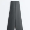 Pantalones de pierna ancha Soft Touch con pliegues laterales y modal Pantalones de pierna ancha Soft Touch con pliegues laterales y modal