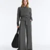 Chaqueta Soft Touch de modal suave con cinturón