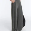 Pantalones de pierna ancha Soft Touch de modal con rayas finas