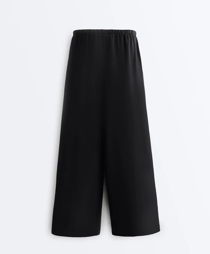 Pantalones de pierna recta 100 % lino Pantalones de pierna recta 100 % lino