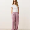 Pantalones de pierna recta a rayas Pantalones de pierna recta a rayas