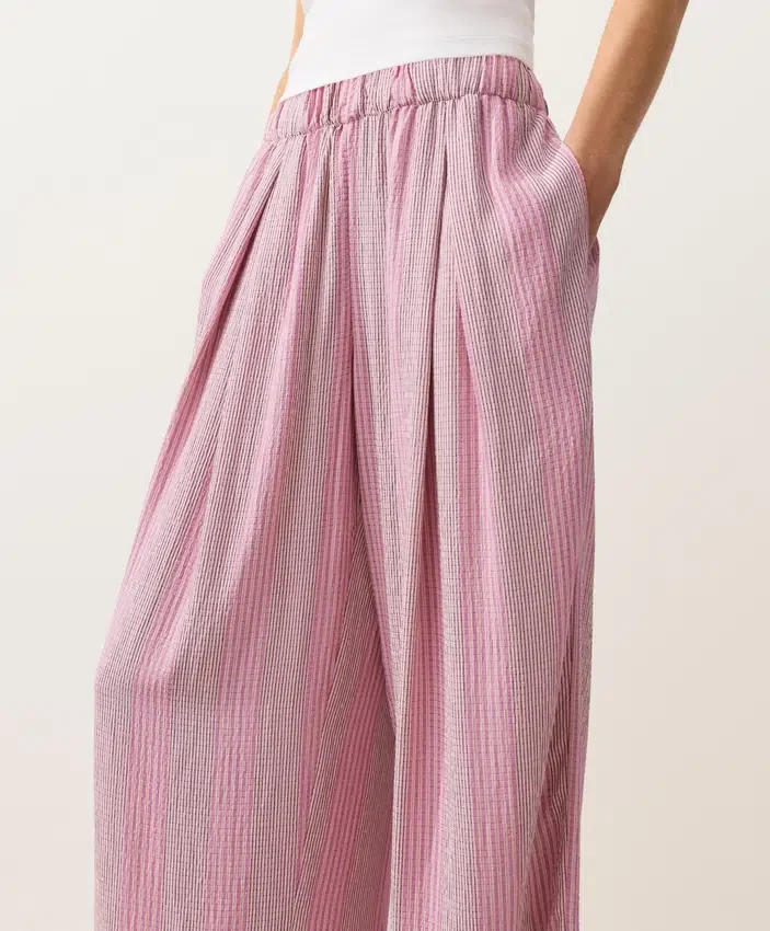 Pantalones de pierna recta a rayas Pantalones de pierna recta a rayas