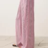Pantalones de pierna recta a rayas Pantalones de pierna recta a rayas