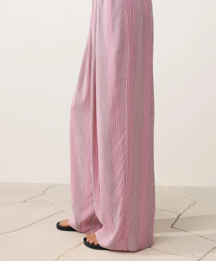 Pantalones de pierna recta a rayas Pantalones de pierna recta a rayas