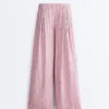 Pantalones de pierna recta a rayas Pantalones de pierna recta a rayas