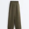 Pantalones de pierna recta a rayas con modal Soft Touch
