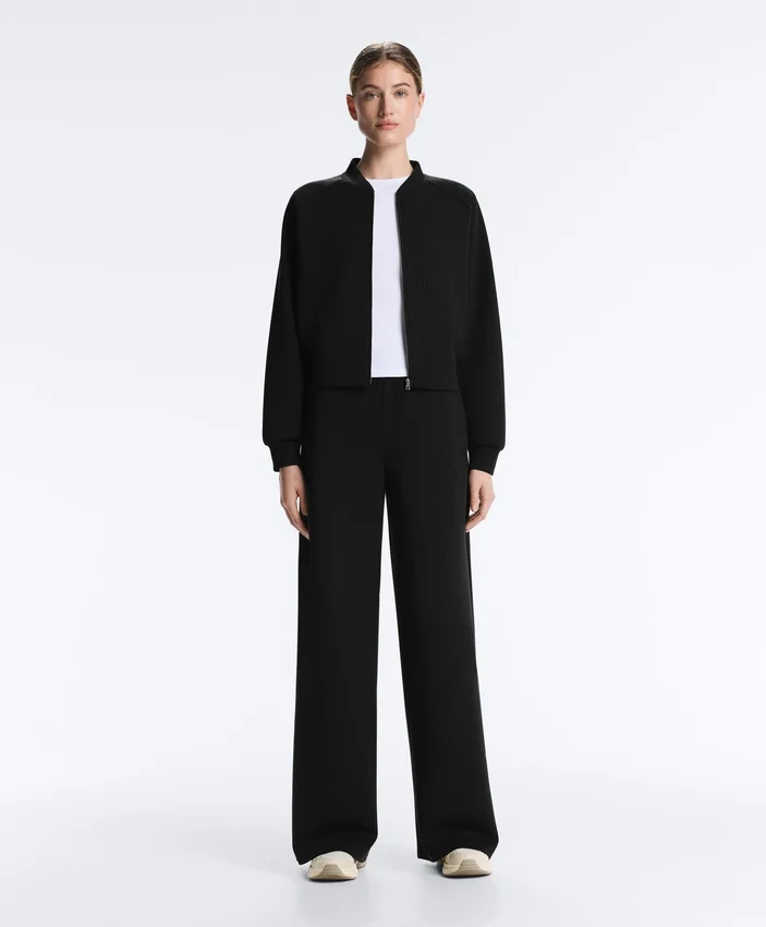 Chaqueta bomber a rayas con modal Soft Touch Chaqueta bomber a rayas con modal Soft Touch