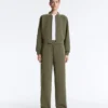 Pantalones de pierna recta a rayas con modal Soft Touch