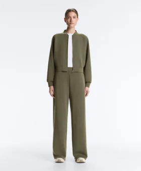 Pantalones de pierna recta a rayas con modal Soft Touch