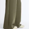 Pantalones de pierna recta a rayas con modal Soft Touch