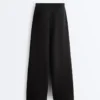 Pantalones de pierna recta a rayas con modal Soft Touch
