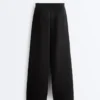 Pantalones de pierna recta a rayas con modal Soft Touch