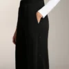 Pantalones de pierna recta con botones y ribete de modal Soft Touch