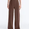 Pantalones de pierna recta con modal Soft Touch y ribetes