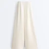 Pantalones de pierna recta con modal Soft Touch y ribetes Pantalones de pierna recta con modal Soft Touch y ribetes
