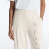 Pantalones de pierna recta con modal Soft Touch y ribetes Pantalones de pierna recta con modal Soft Touch y ribetes