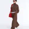 Pantalones de pierna recta con modal Soft Touch y ribetes